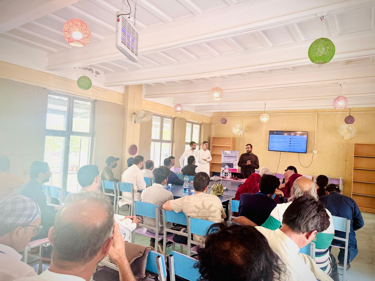 Live workshop presentation on smart agriculture at Namal University
